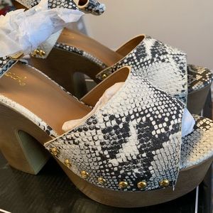 Snakeskin sandals